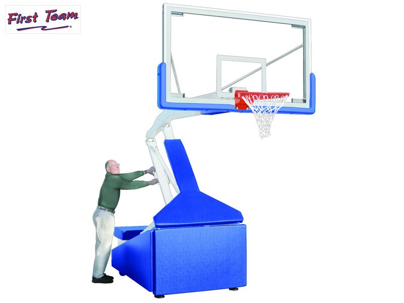 First Team Hurricane Triumph Adjustable & Portable Basketball Hoop
