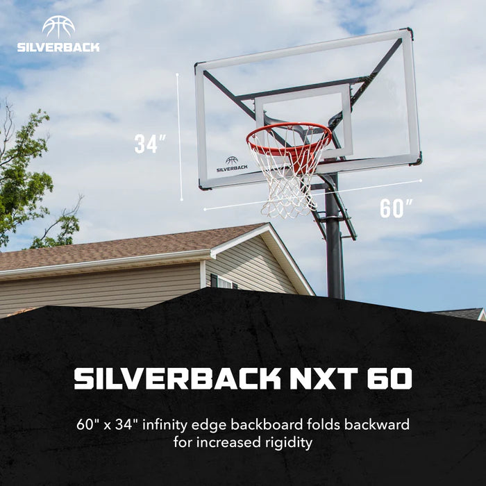 Silverback™  NXT 60" In Ground Basketball Hoop