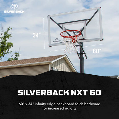 Silverback™  NXT 60" In Ground Basketball Hoop
