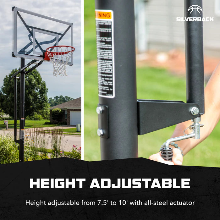Silverback™  NXT 60" In Ground Basketball Hoop