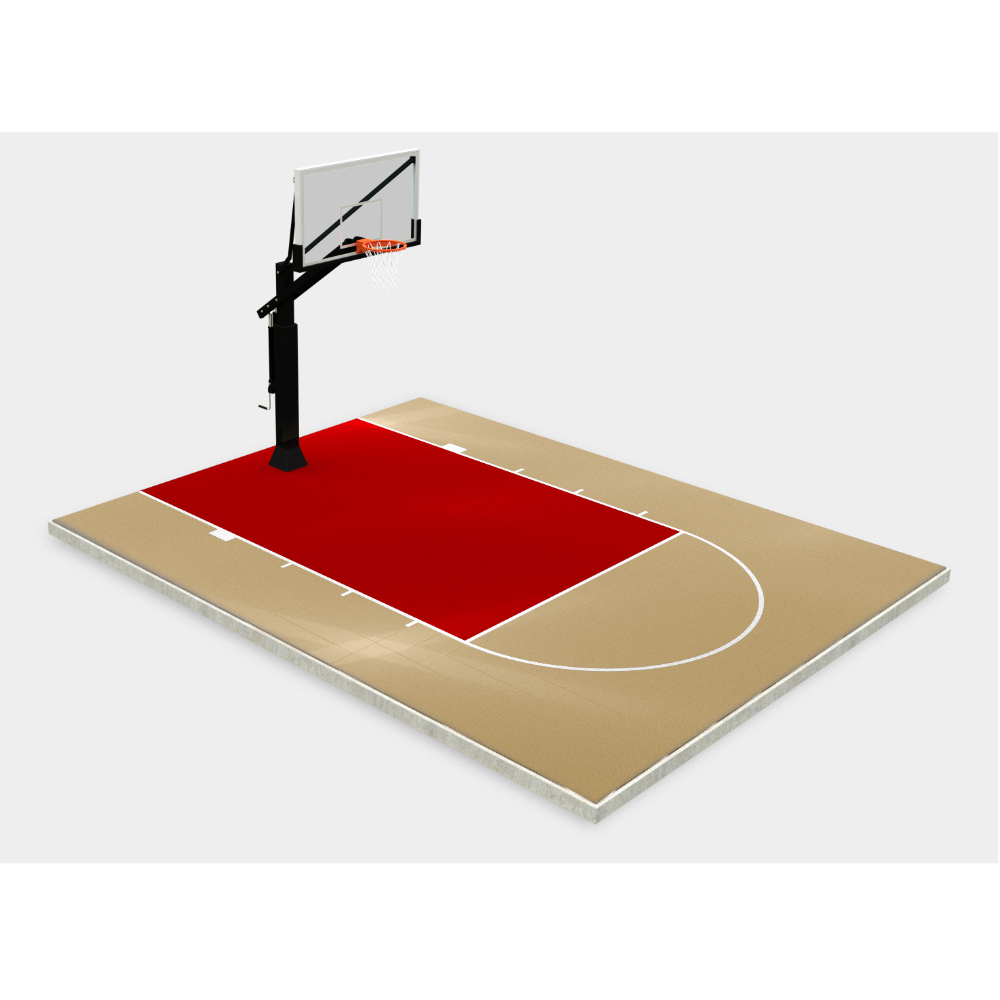 Basketball Backyard Court Kit - 20' x 25' - Elite Court Systems