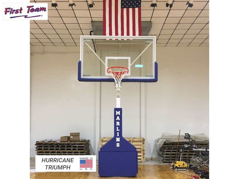 First Team Hurricane Triumph Adjustable & Portable Basketball Hoop